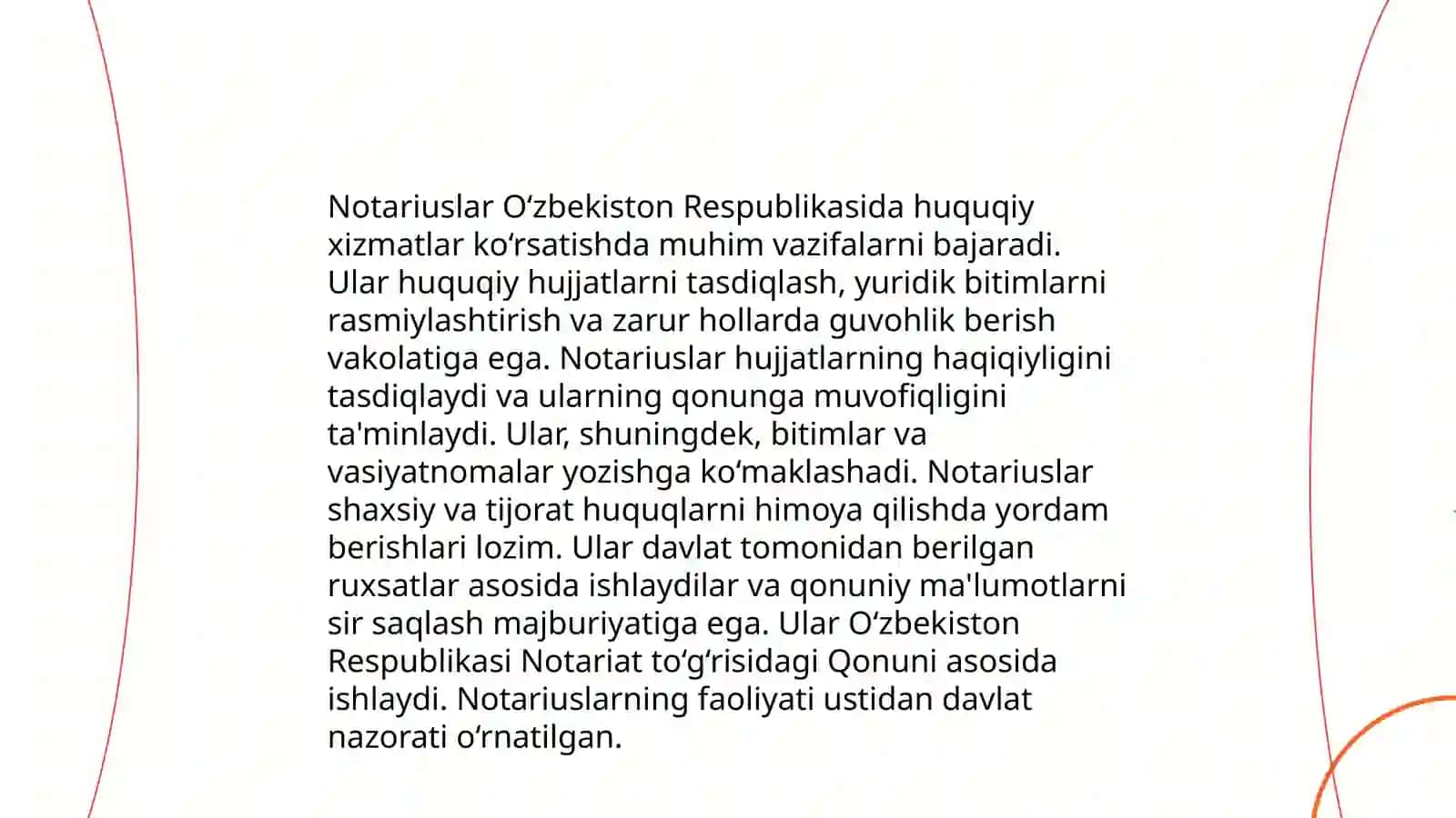 Notarial harakatlarni amalga oshirishning asosiy qoidalari 4