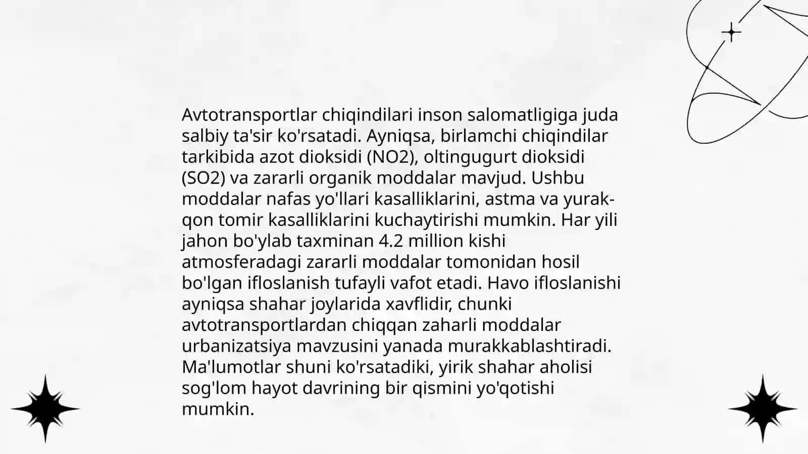 Aftotranportning atrof-muhitga tasiri 4