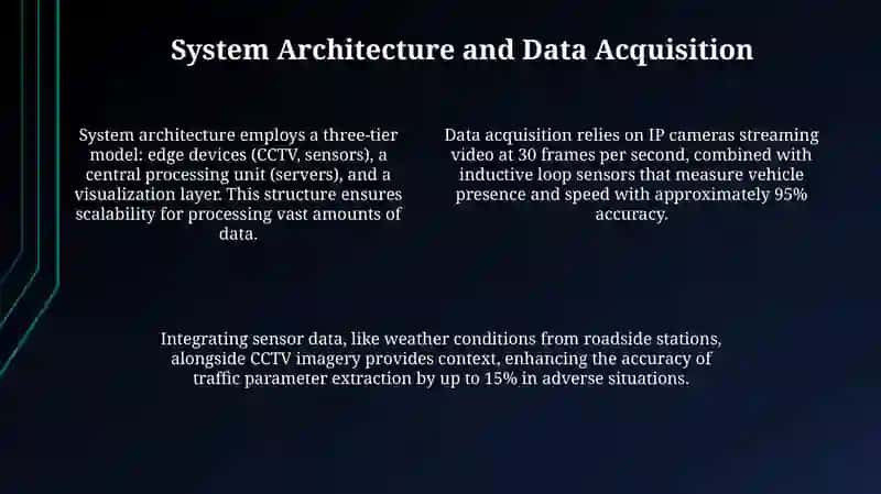 Real-time traffic monitoring using CCTV and sensors 4