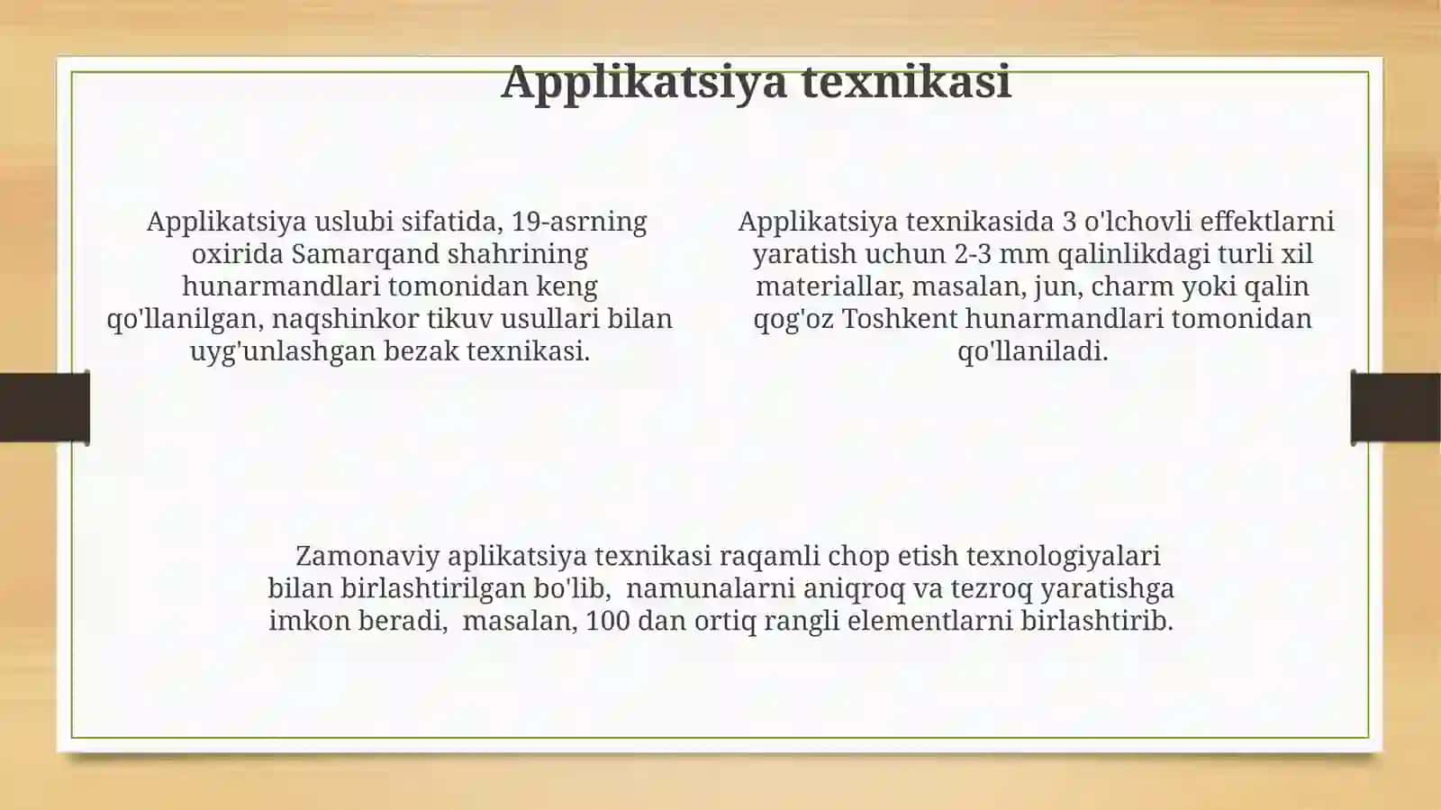 Dekorativ applikatsiya haqida umumiy tushuncha 4