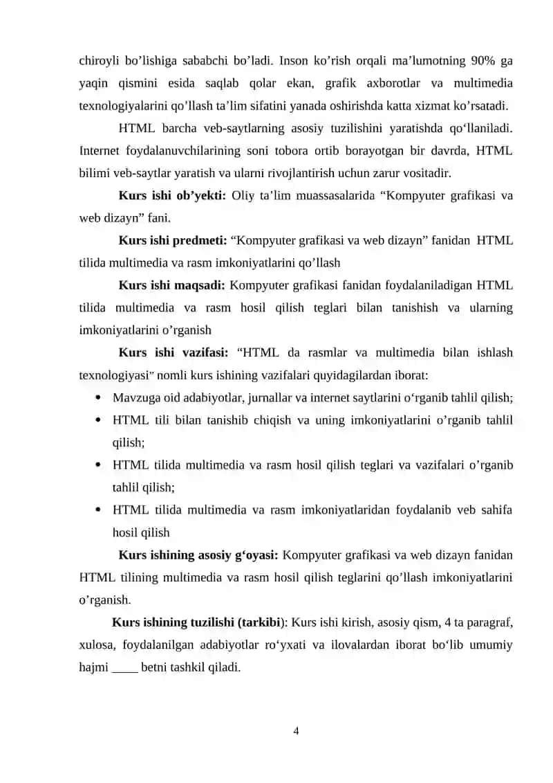 HTML da rasmlar va multimedia bilan ishlash texnologiyasi 4