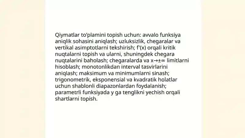 Funksiyani to'la tekshirish 4
