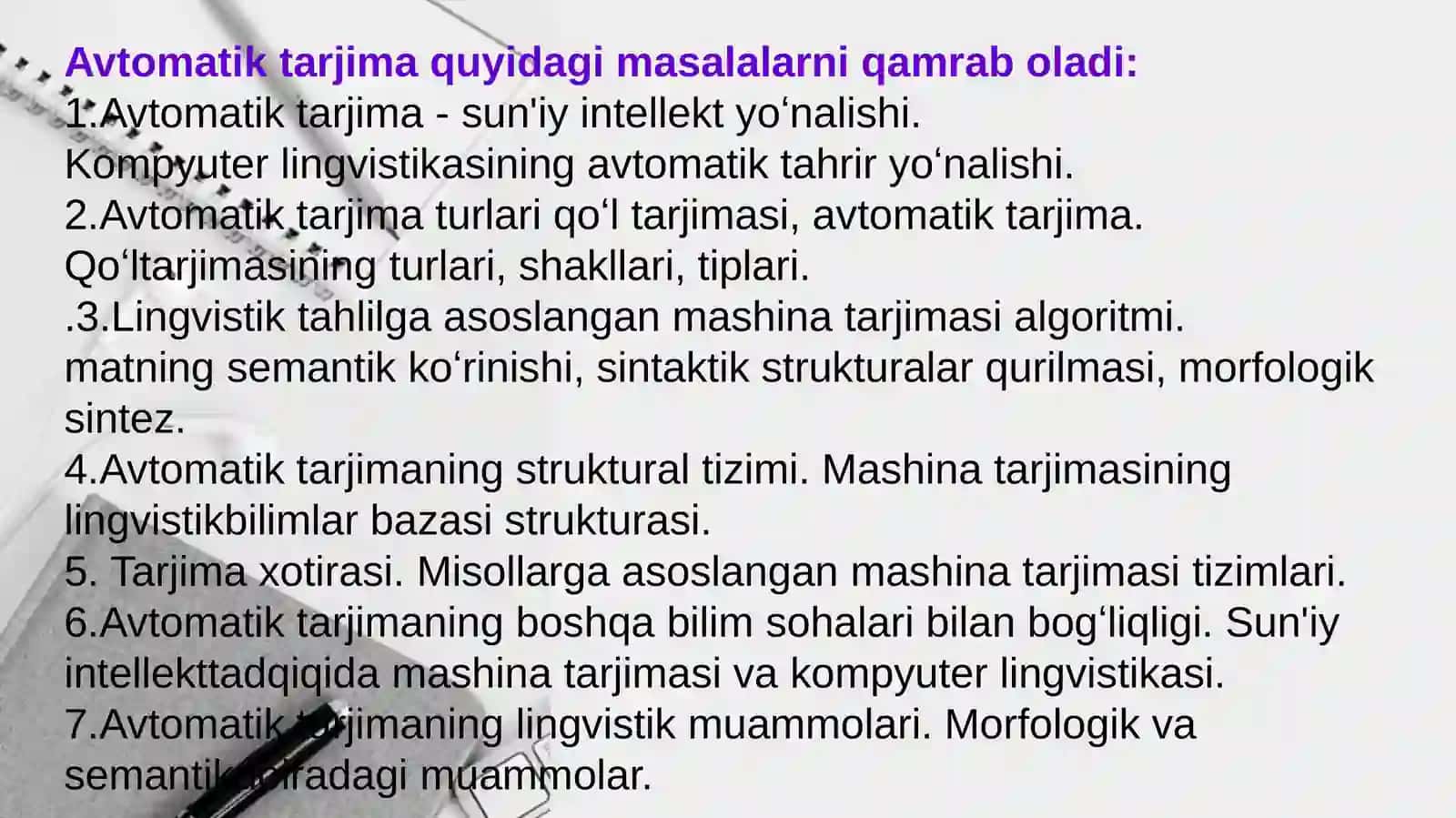 Mashina tarjimasi uchun sohaviy terminlar bazasini shakllantirish 4