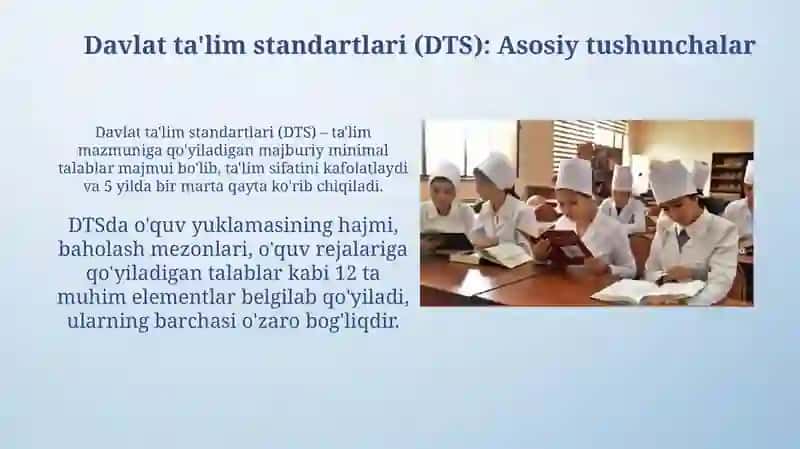 Davlat Ta'lim Standartlari 4