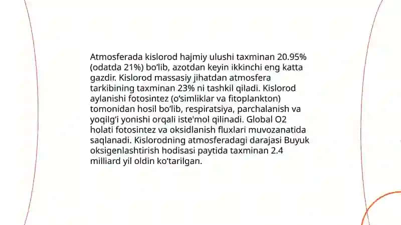 Kislorodning kimyoviy xossalari 4