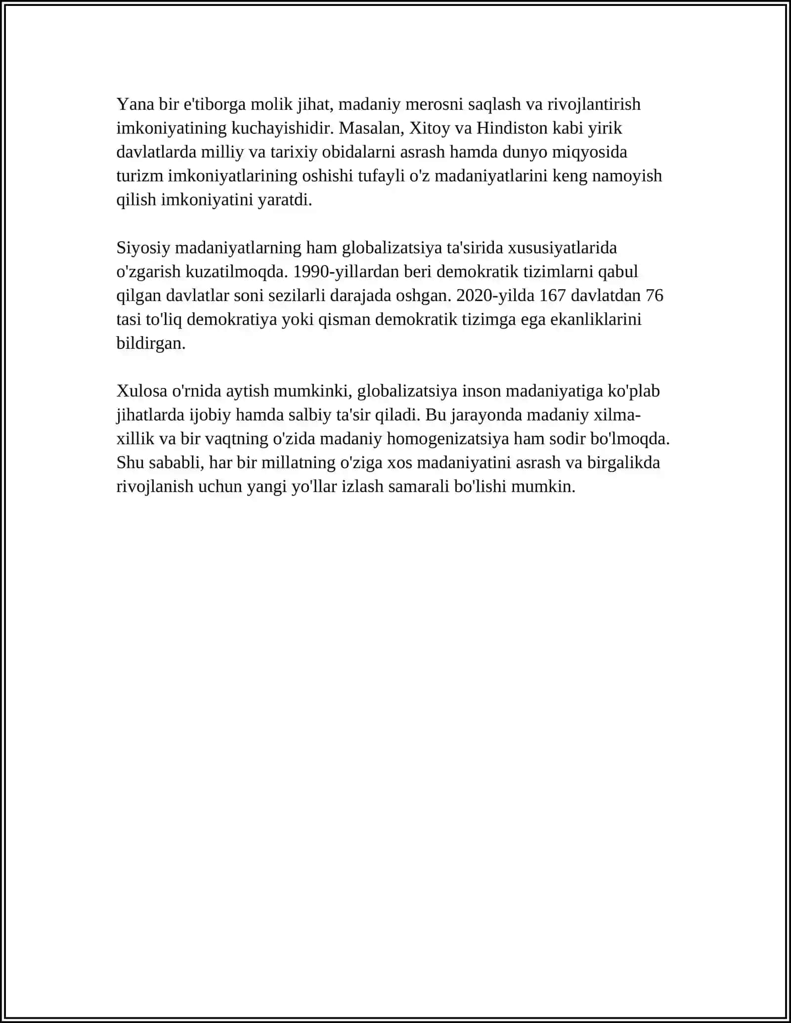 GLOBALLASHUVNING INSON MADANIYATIGA TA'SIRI 4