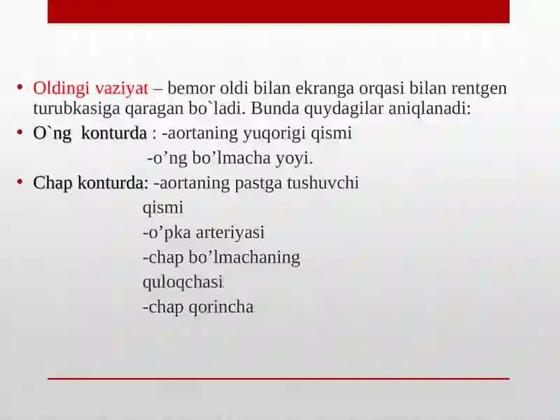 Yurak va yirik qon tomirlar kasalliklarining kompleks nur diagnostikasi 4