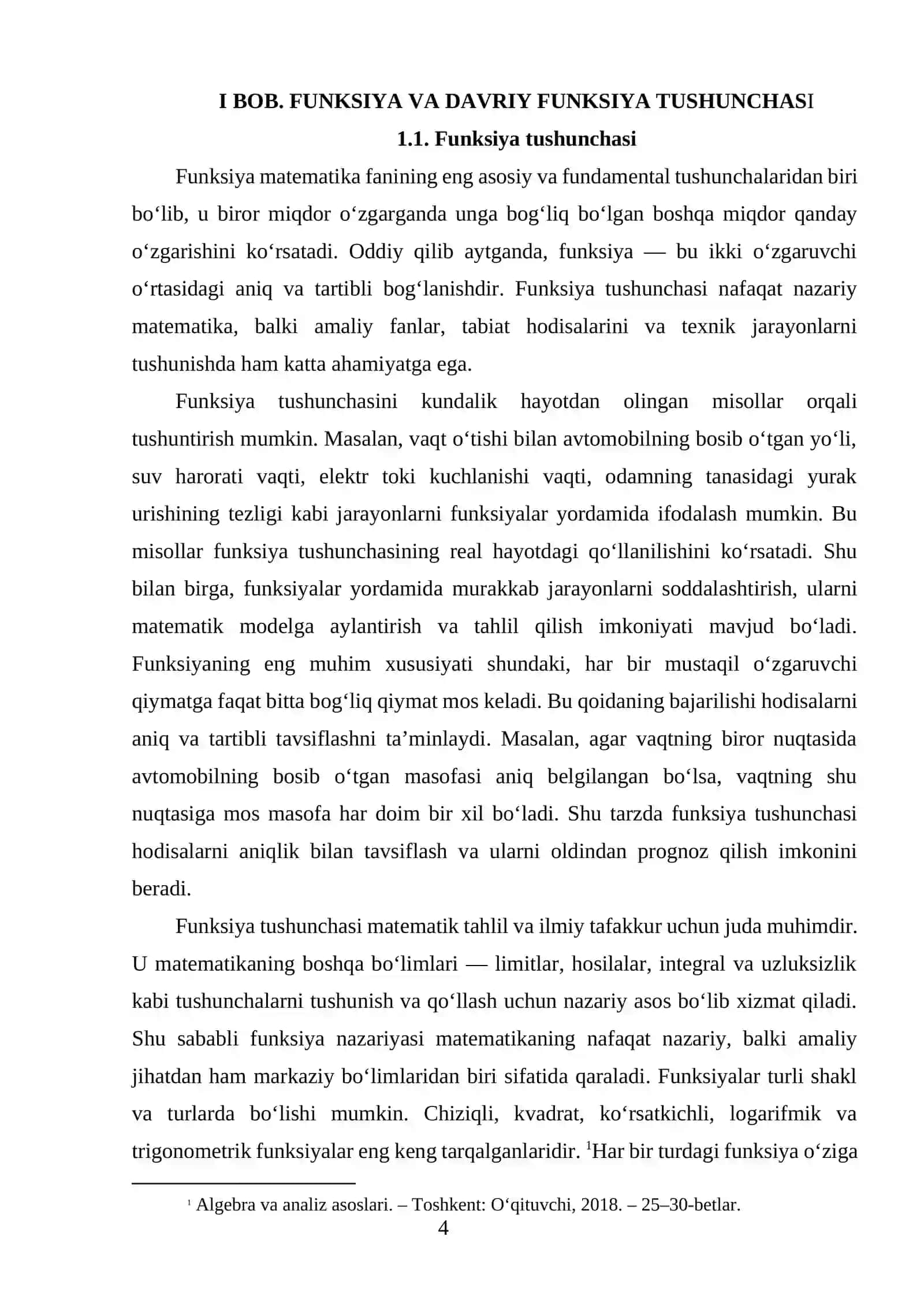 DAVRIY FUNKSIYALAR SINFI VA ULARNING XOSSALARI 4