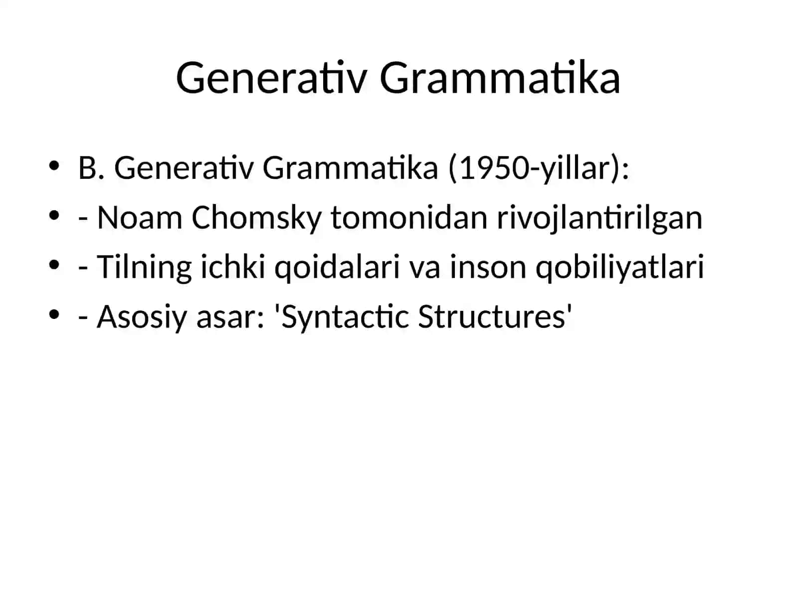 XX-XXI Asr Tilshunosligining Zamonaviy Yo'nalishlari va Lingvistik Tadqiqot Metodlari 4
