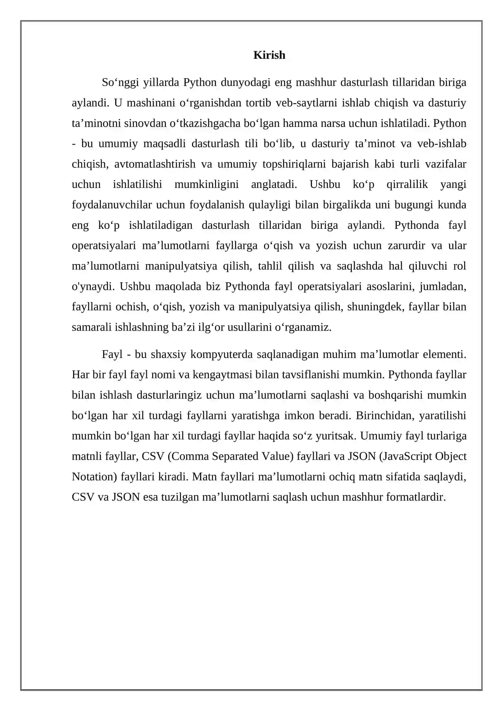 Pythonda json bilan ishlash 4