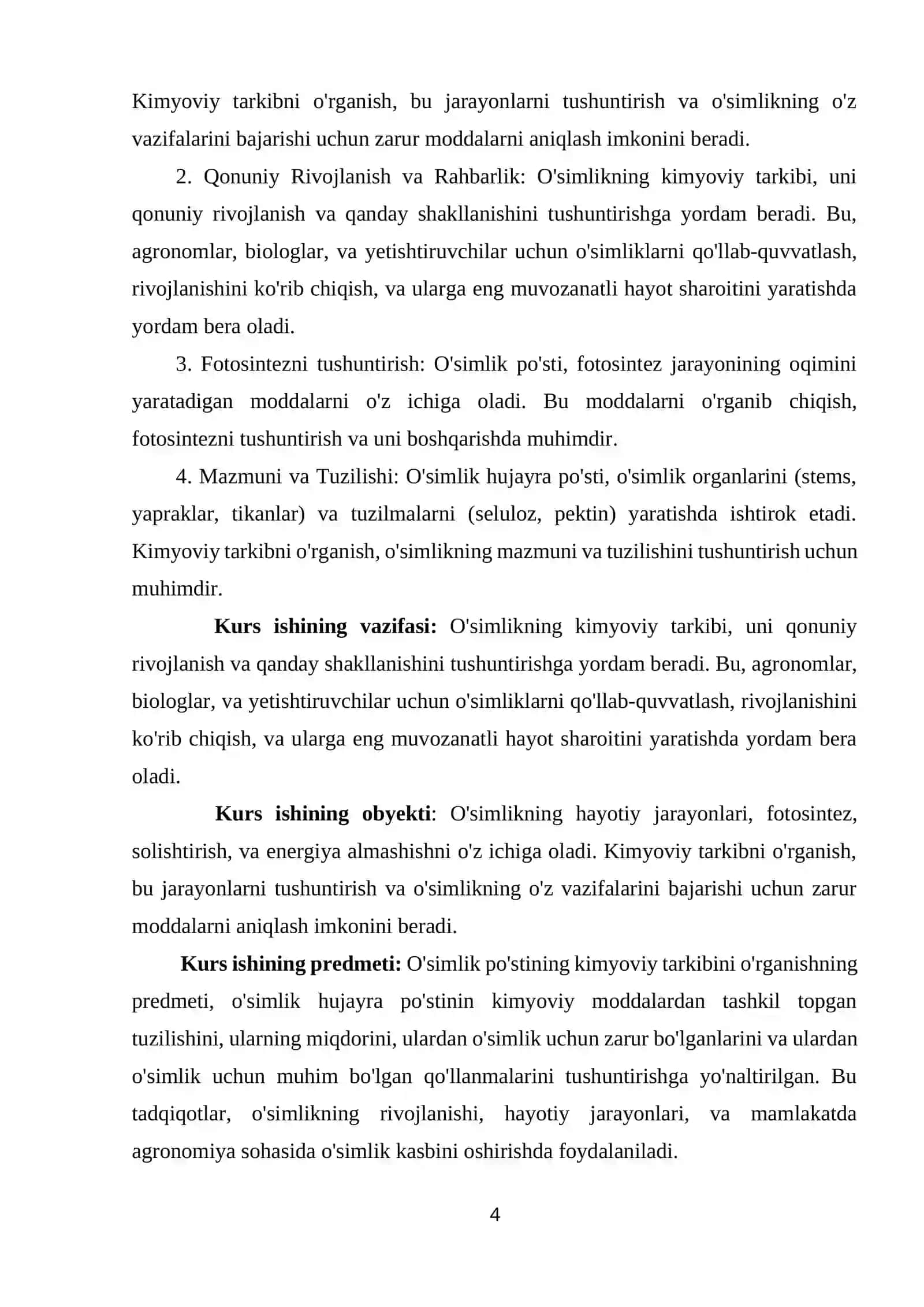 BOTANIKA FANIDAN HUJAYRA PO’STINING KIMYOVIY TARKIBI 4