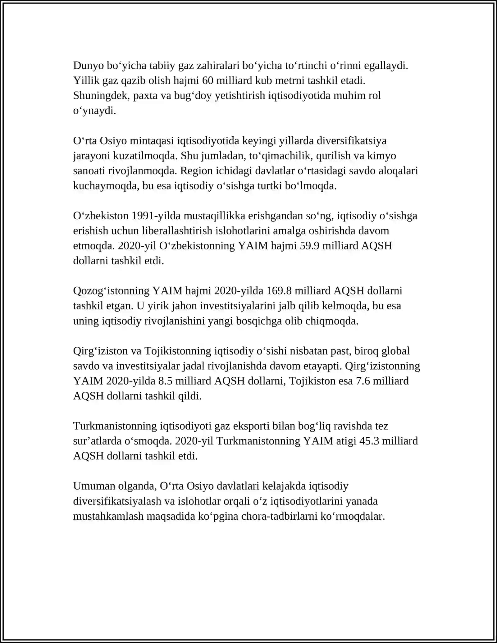 X-XVI ASRLARDA OʻRTA OSIYODAGILARNI IQTISODIY GʻOYALAR VA QARASHLAR 4
