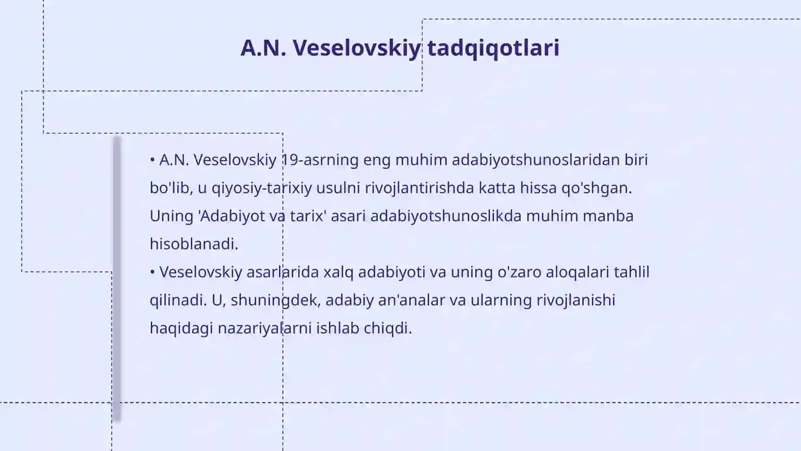 Jahon adabiyotini qiyosiy-tarixiy oʻrganish va A.N.Veselovskiy tadqiqotlari 4