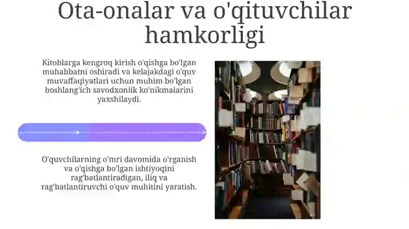 Maktabgacha ta'lim tashkilotlarida kichik kutubxona tashkil etish 4