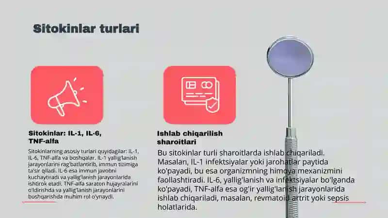 Sitokinlar,Interferon.Ularning tasnifi.Sitokin tarmogʻi 4