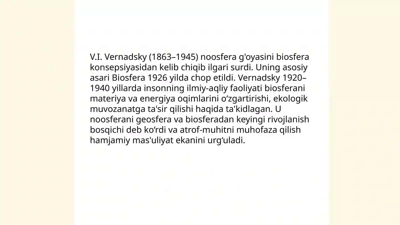 Noosfera tushunchasi va atrof muhit muhofazasi 4