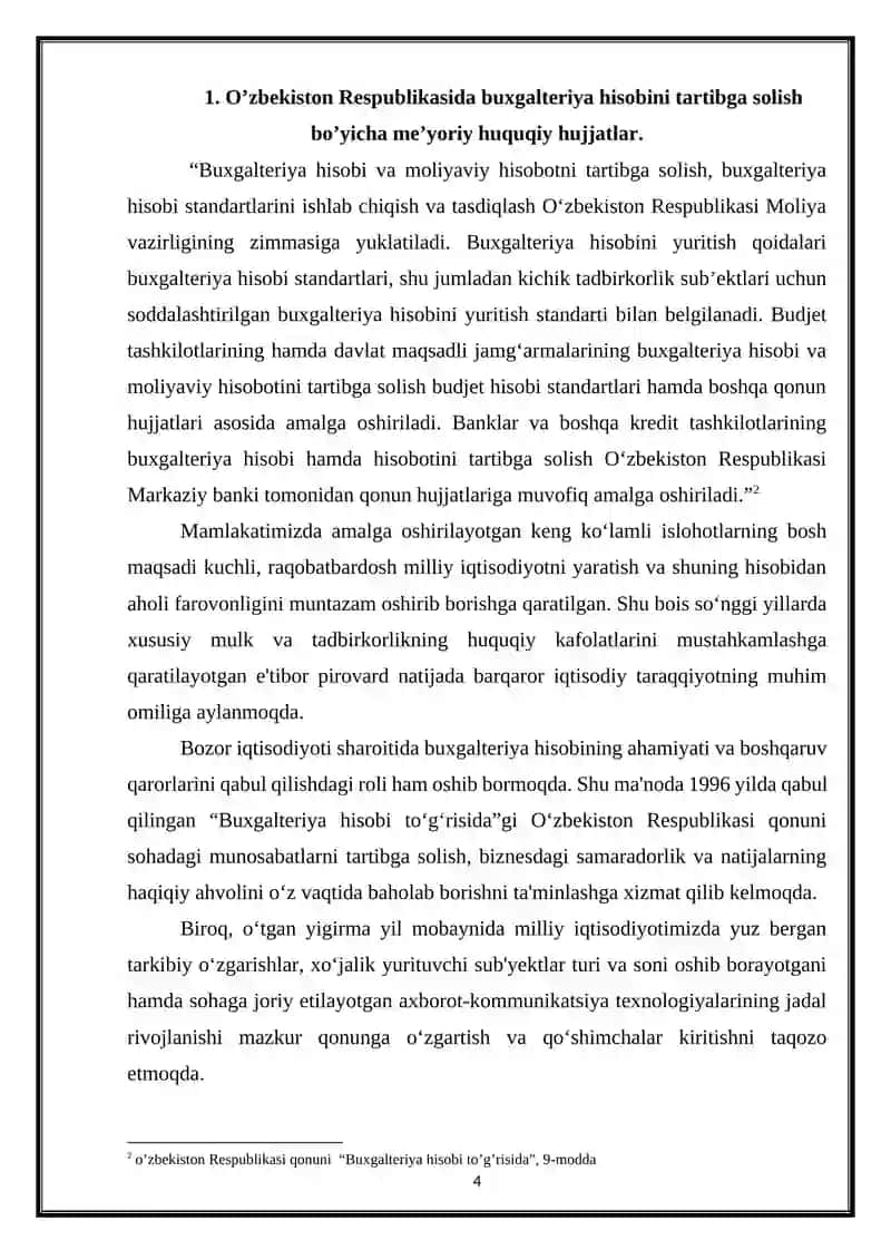 BIZNES SUB'EKTLARIDA BUXGALTERIYA HISOBI 4