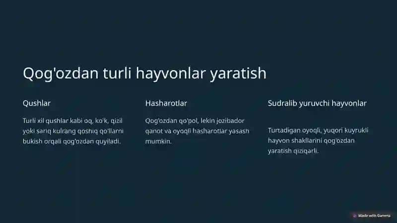 O'yinchoq yasashning asoslari 4