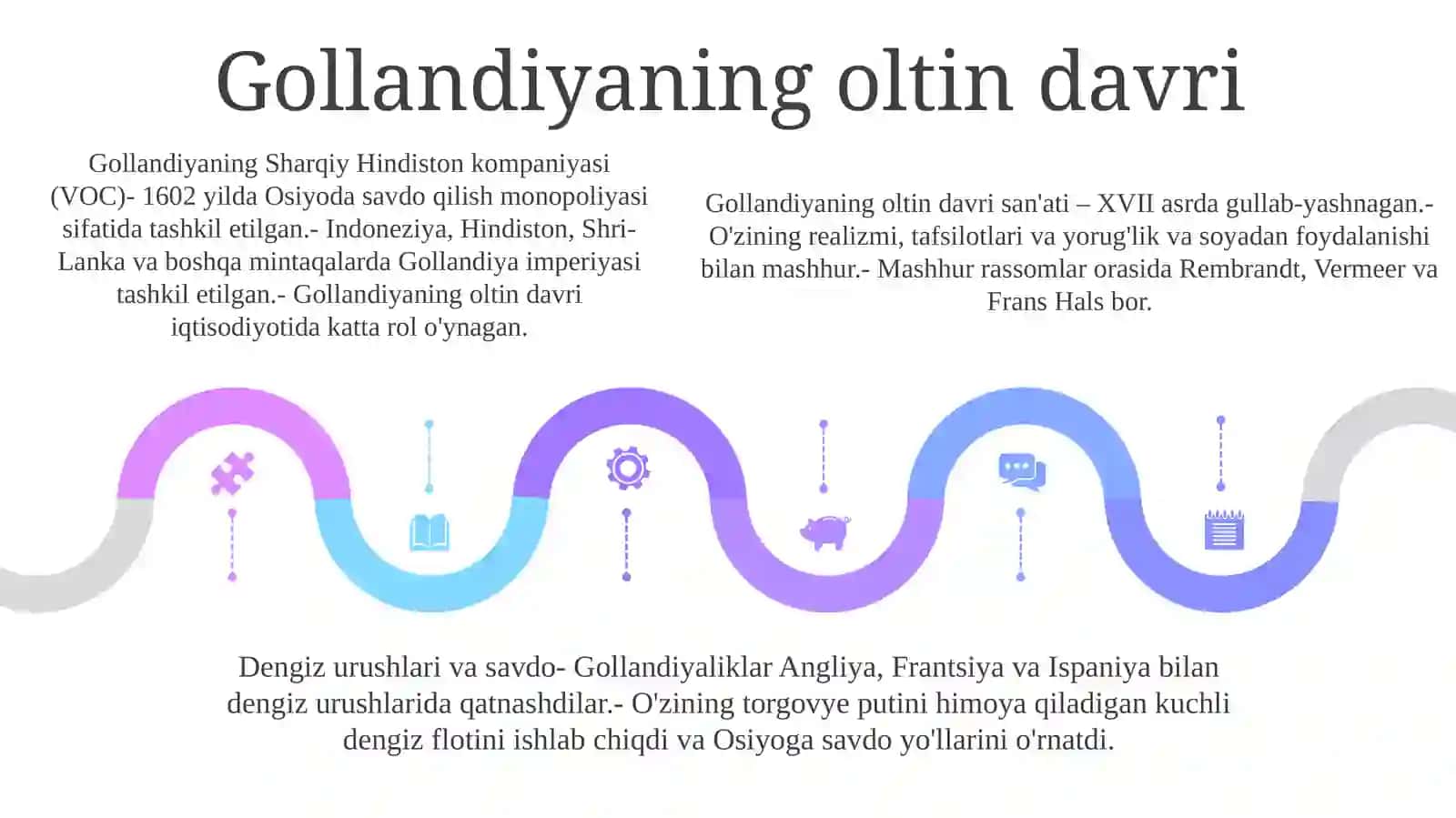XVI-XVII asrning birinchi yarmida Niderlandiya 4