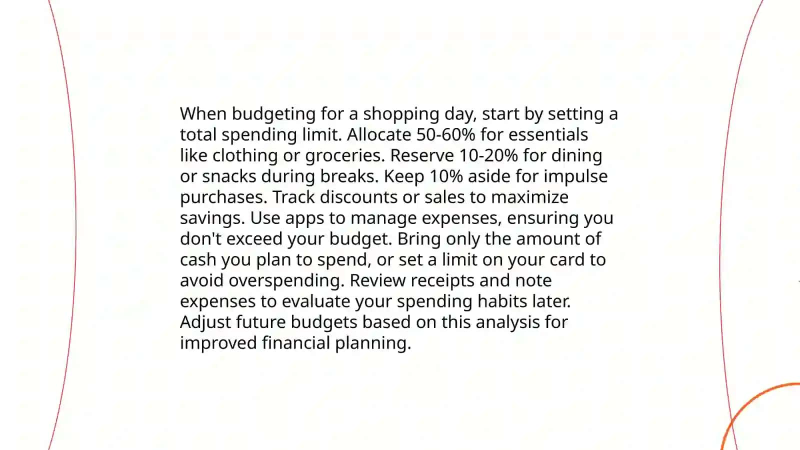 Planning a Shopping Day Itinerary 4