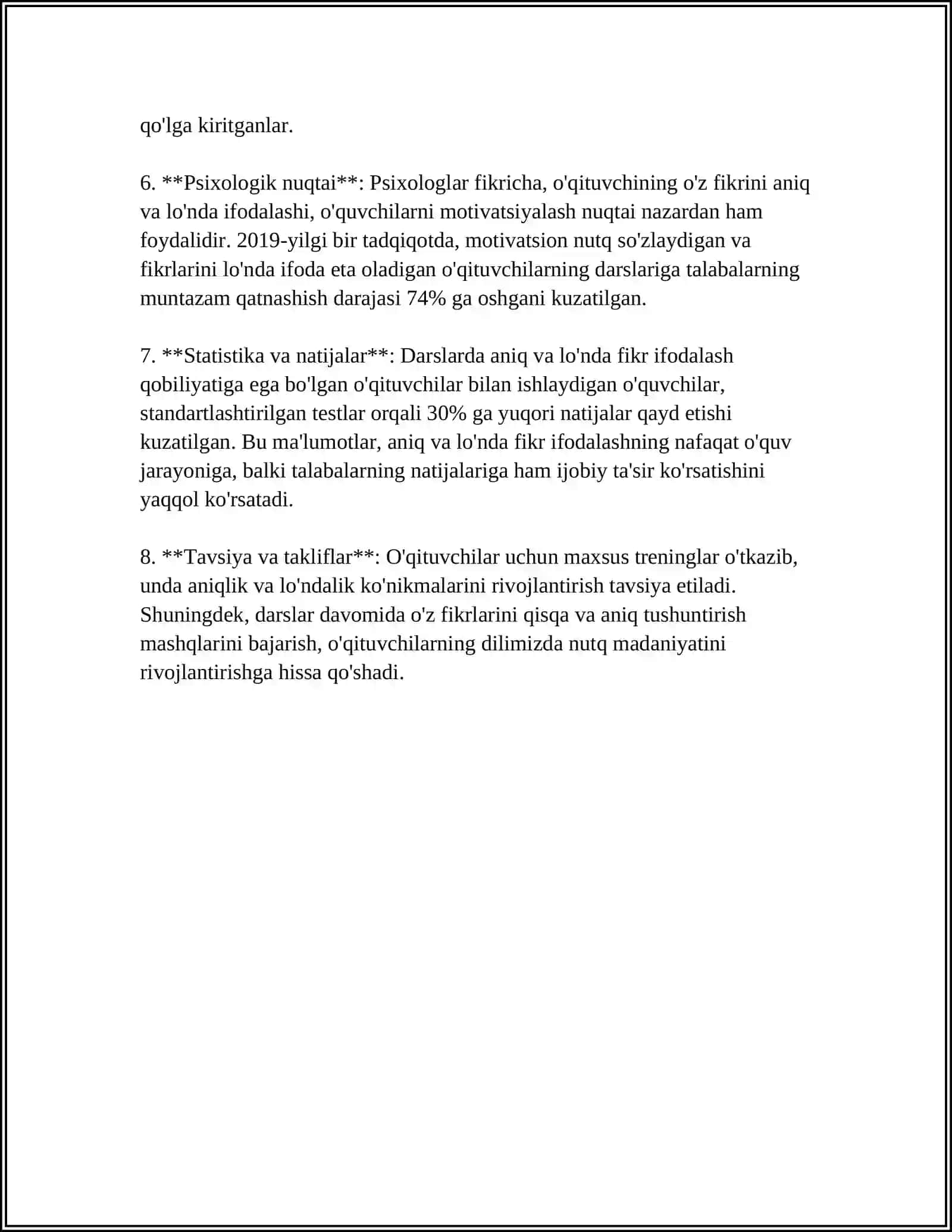 O'QOTUVCHI NUTQINING MANTIQIYLIGI VA GRAMATIK TO'G'RI TUZILISHI 4