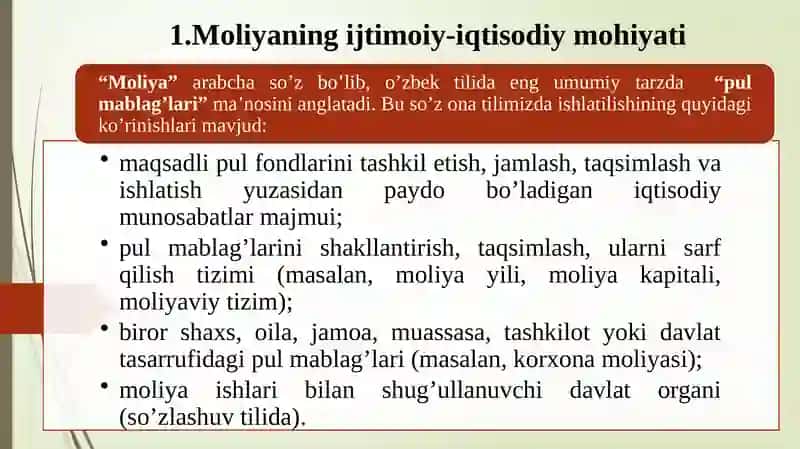 Moliya asoslari 4