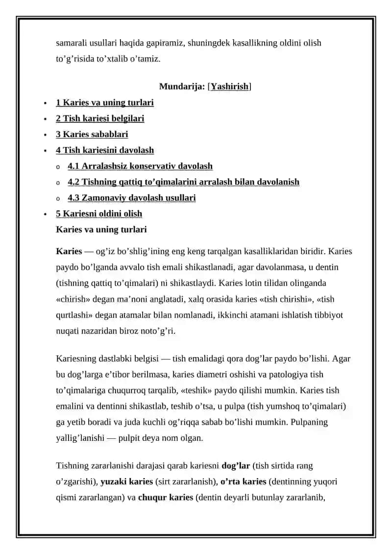 TISH KASALLIGI 4