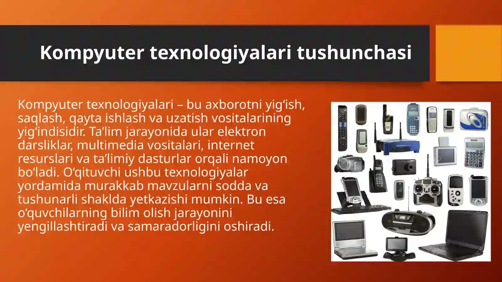 O'qituvchi pedagogik faoliyatda kompyuter texnologiyalaridan foydalanishi 4