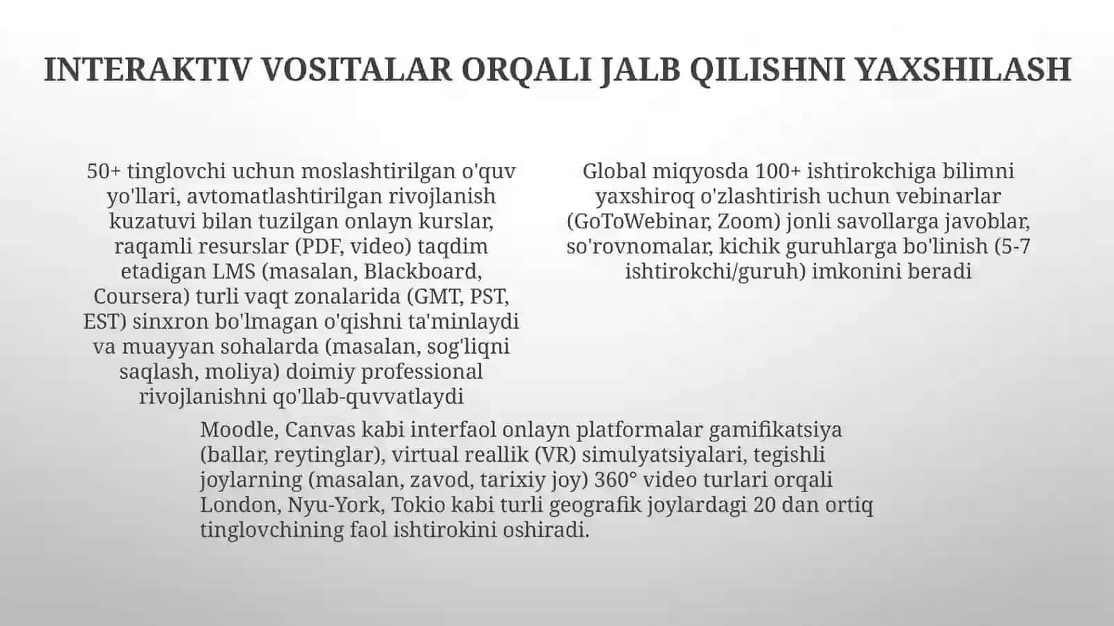 Ta'lim jarayonini tashkil etishda Internet xizmatlaridan foydalanish 4