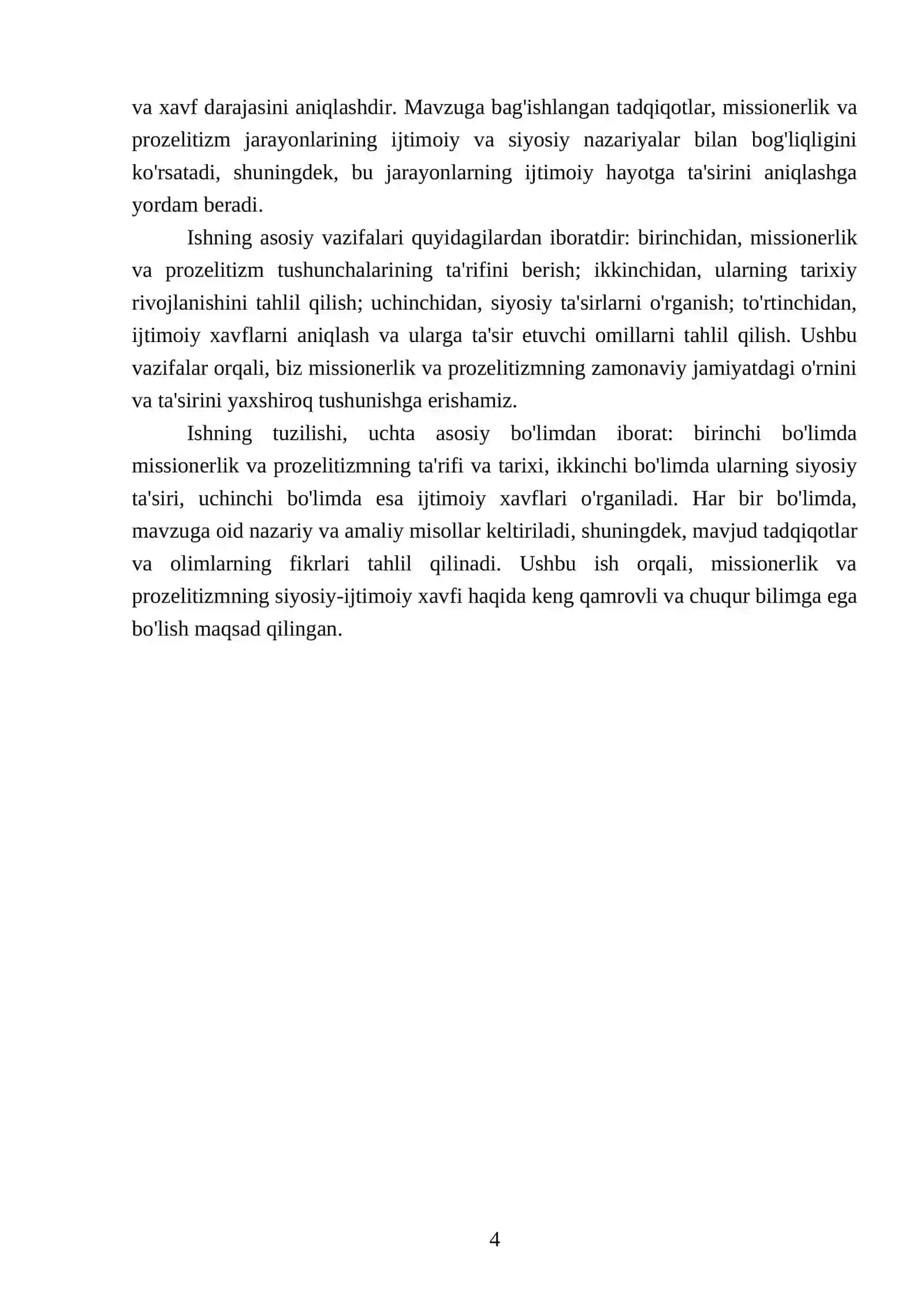 Missionerlik va prozelitizmning siyosiy-ijtimoiy xavfi 4