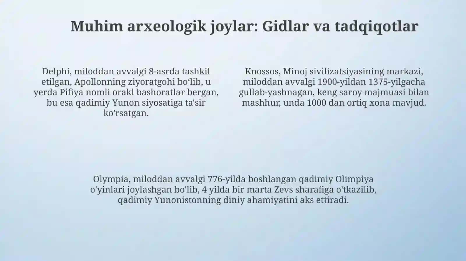 Qadimgi Yunoniston arxeologiya 4