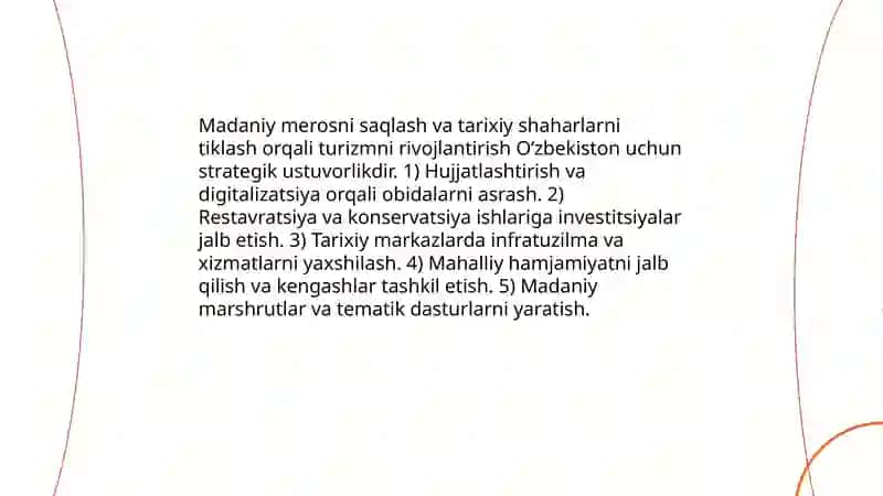Oʻzbekistonda turizmni rivojlantirish va uning istiqbollari 4