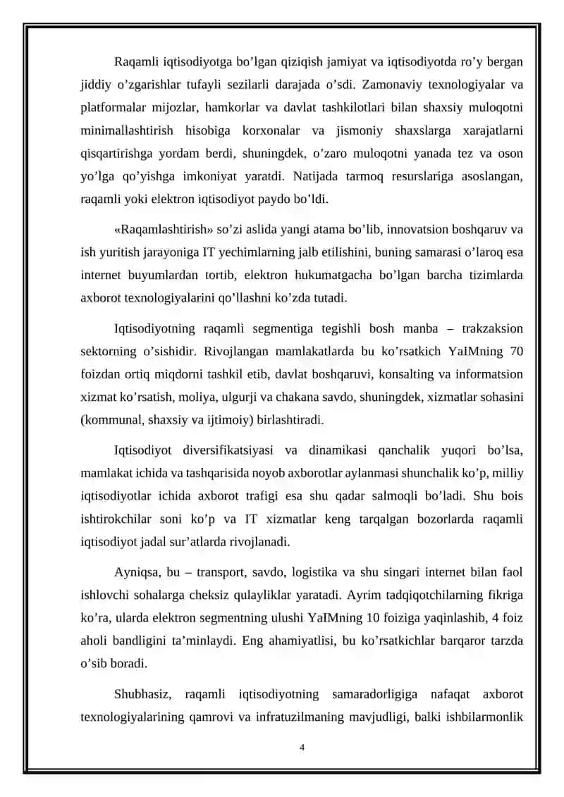 Raqamli Texnologiyalar va Ularning Zamonaviy Iqtisodiyotdagi Roli 4
