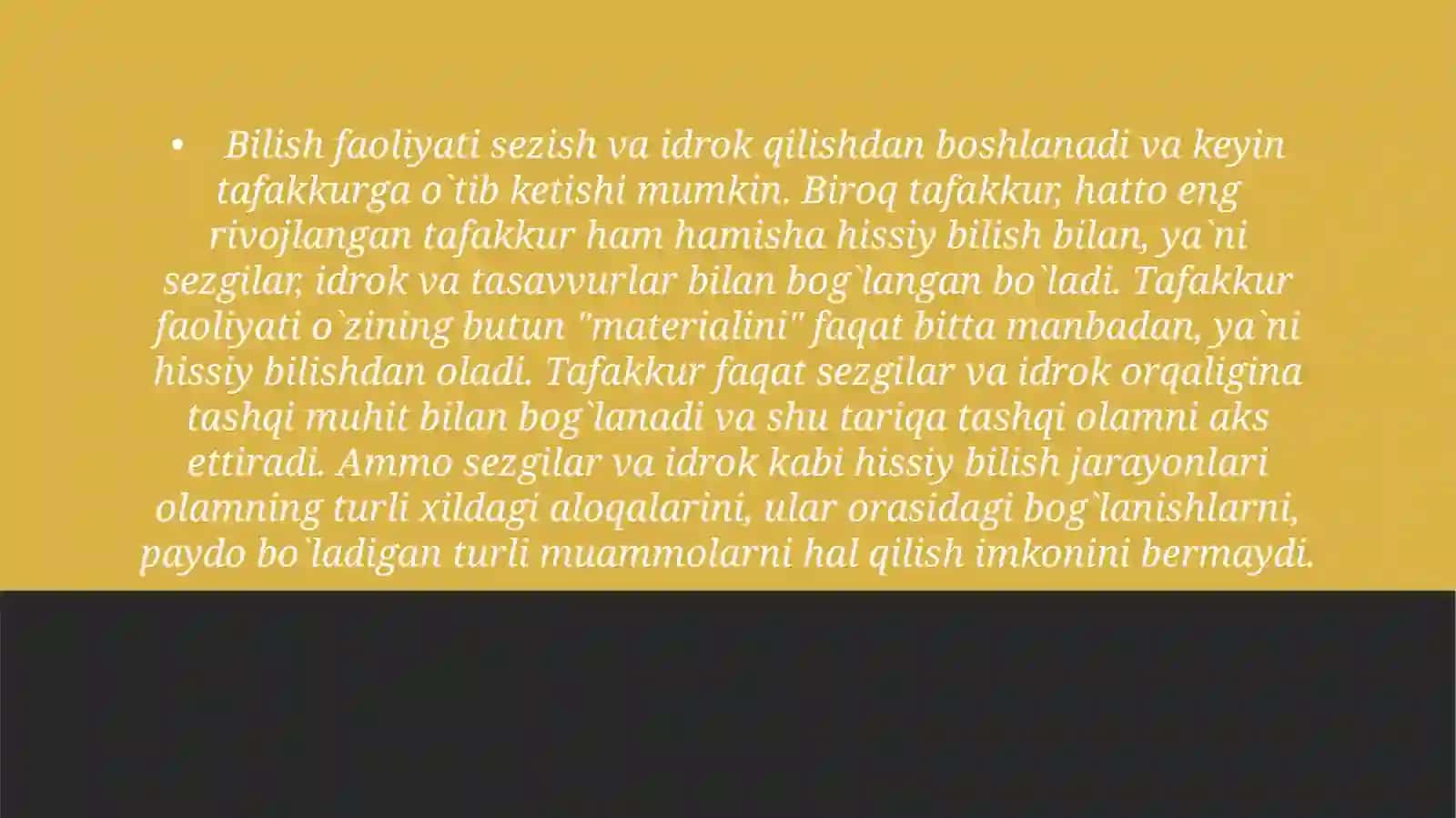 Taffakkur va intilektual qobilyatlar 4