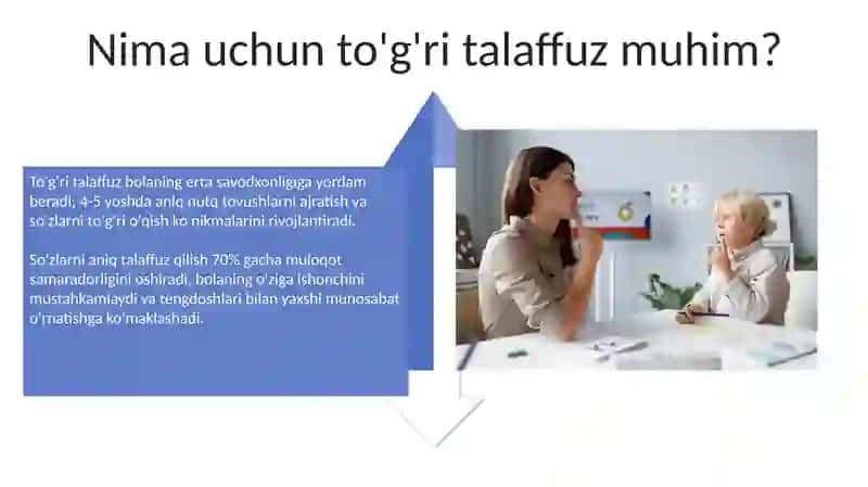 Bolani toʻgʻri talaffuzga oʻrgatish 4