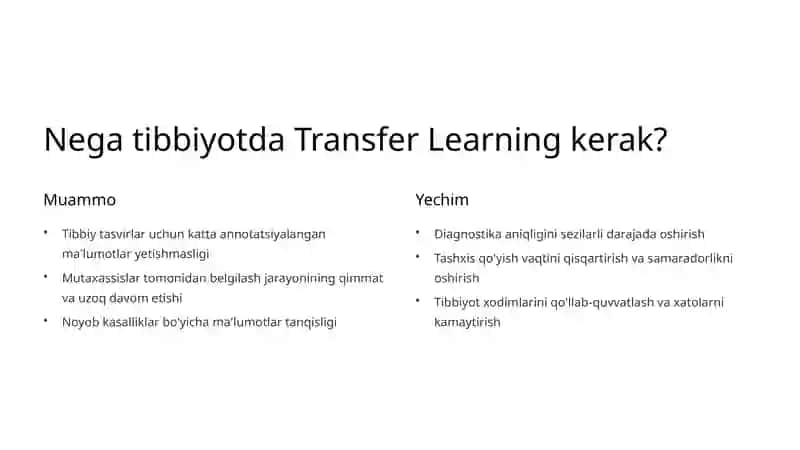 Transfer Learning yordamida Kasallik Tashxisi 4