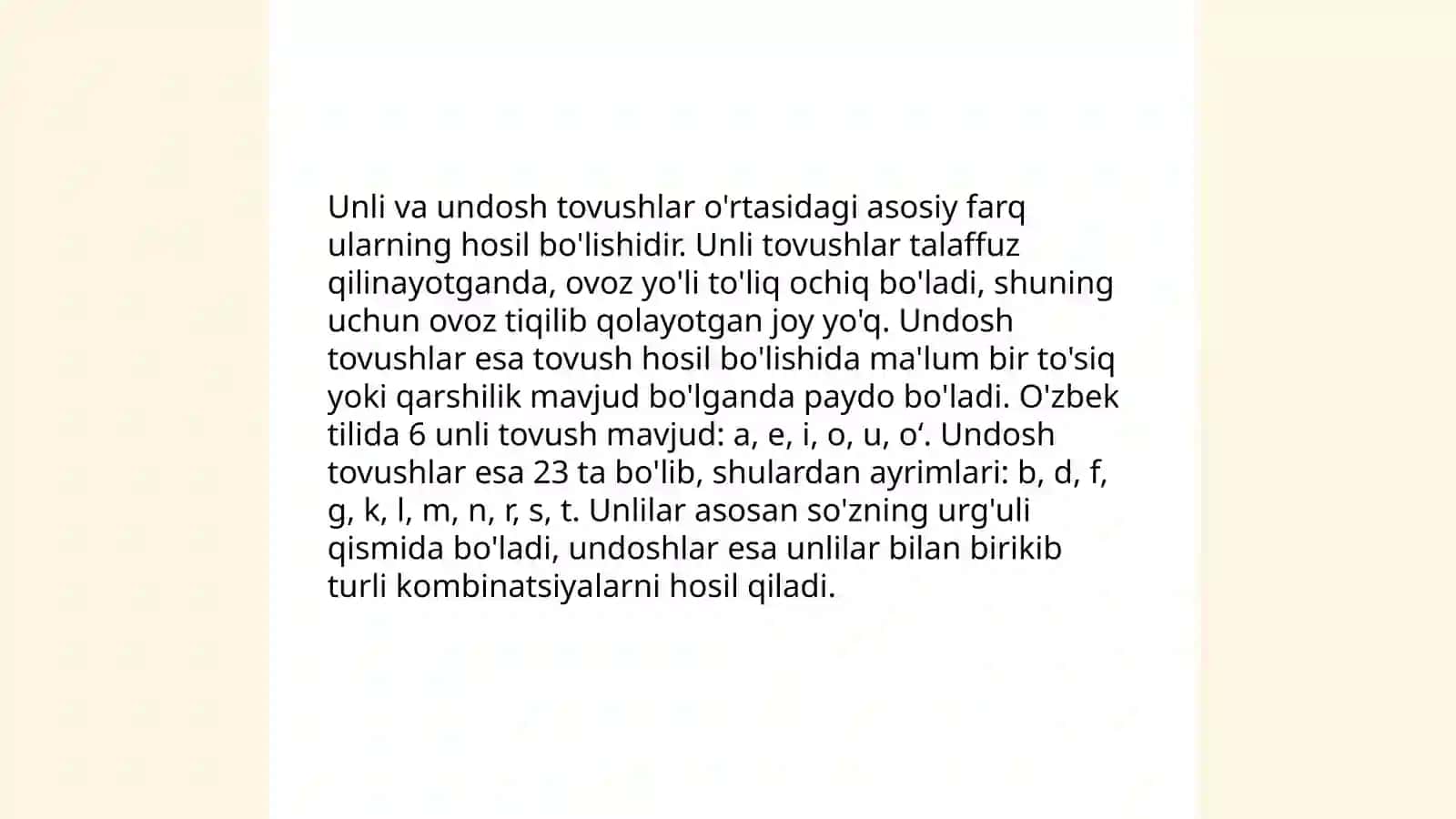 Unli va undosh tovushlarni o'rganishda leksik mashqlarni tashkil etish 4