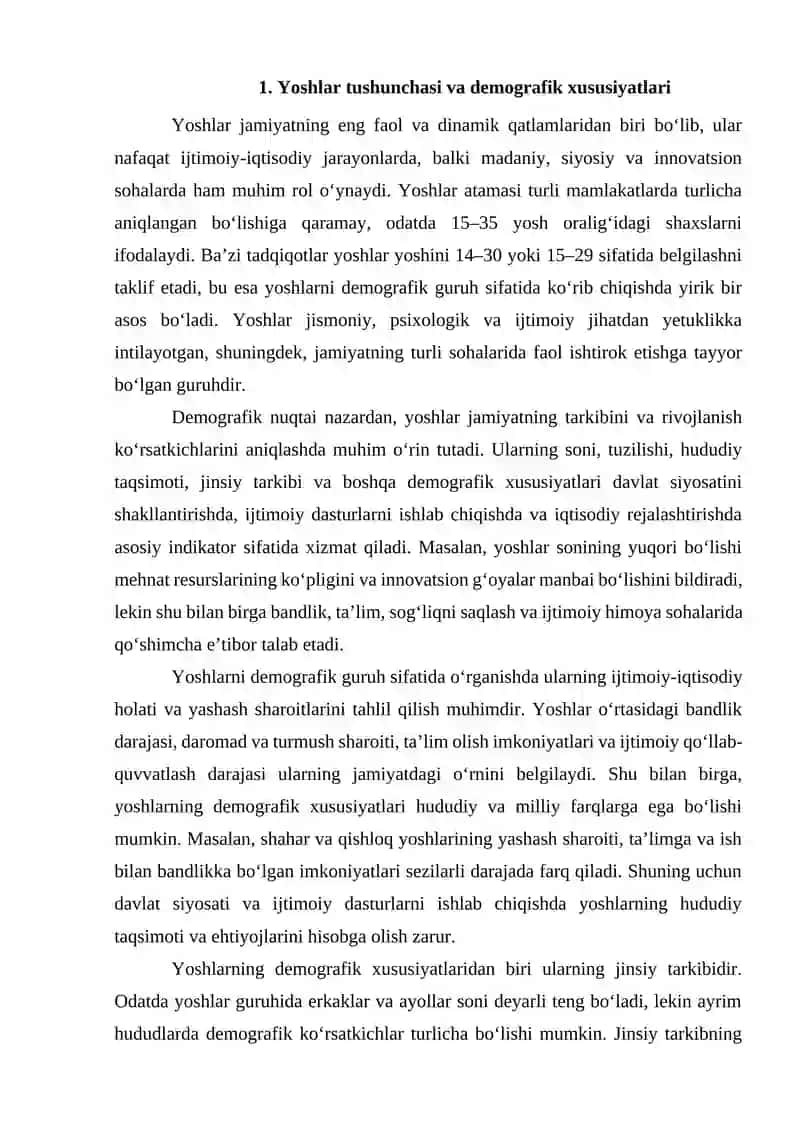 Yoshlar Demografiyasi 4
