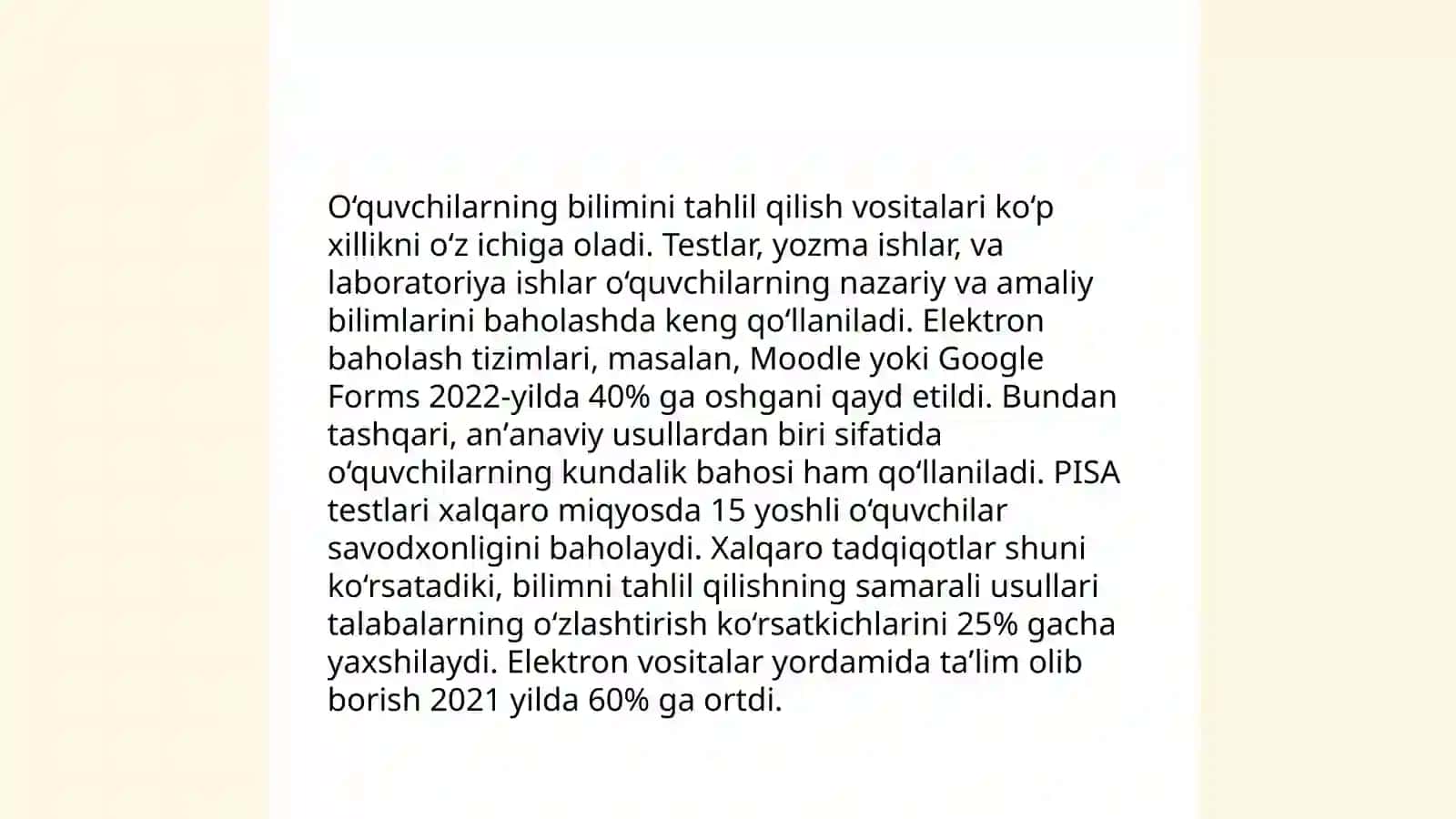O'qituvchilar uchun bilim nazorati metodikalari 4