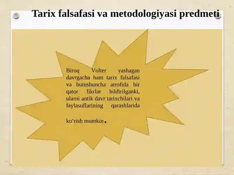 Tarix falsafasi va tarix o`qitish metodikasi 4