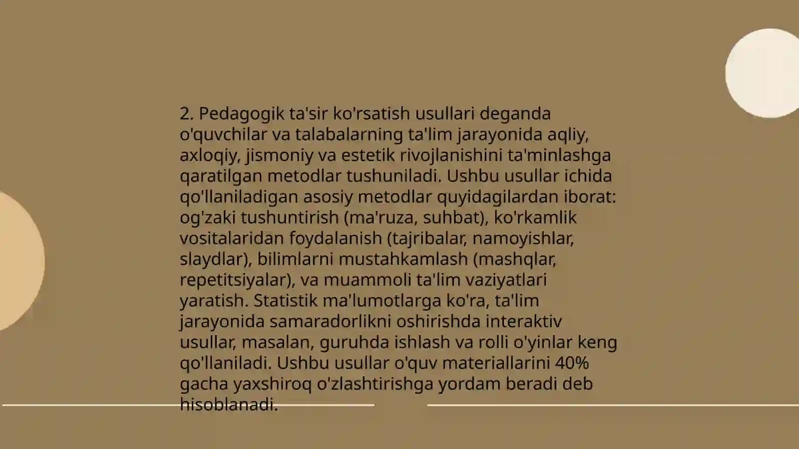 Kommunikativ malaka va pedagogik ta'sir ko'rsatish 4