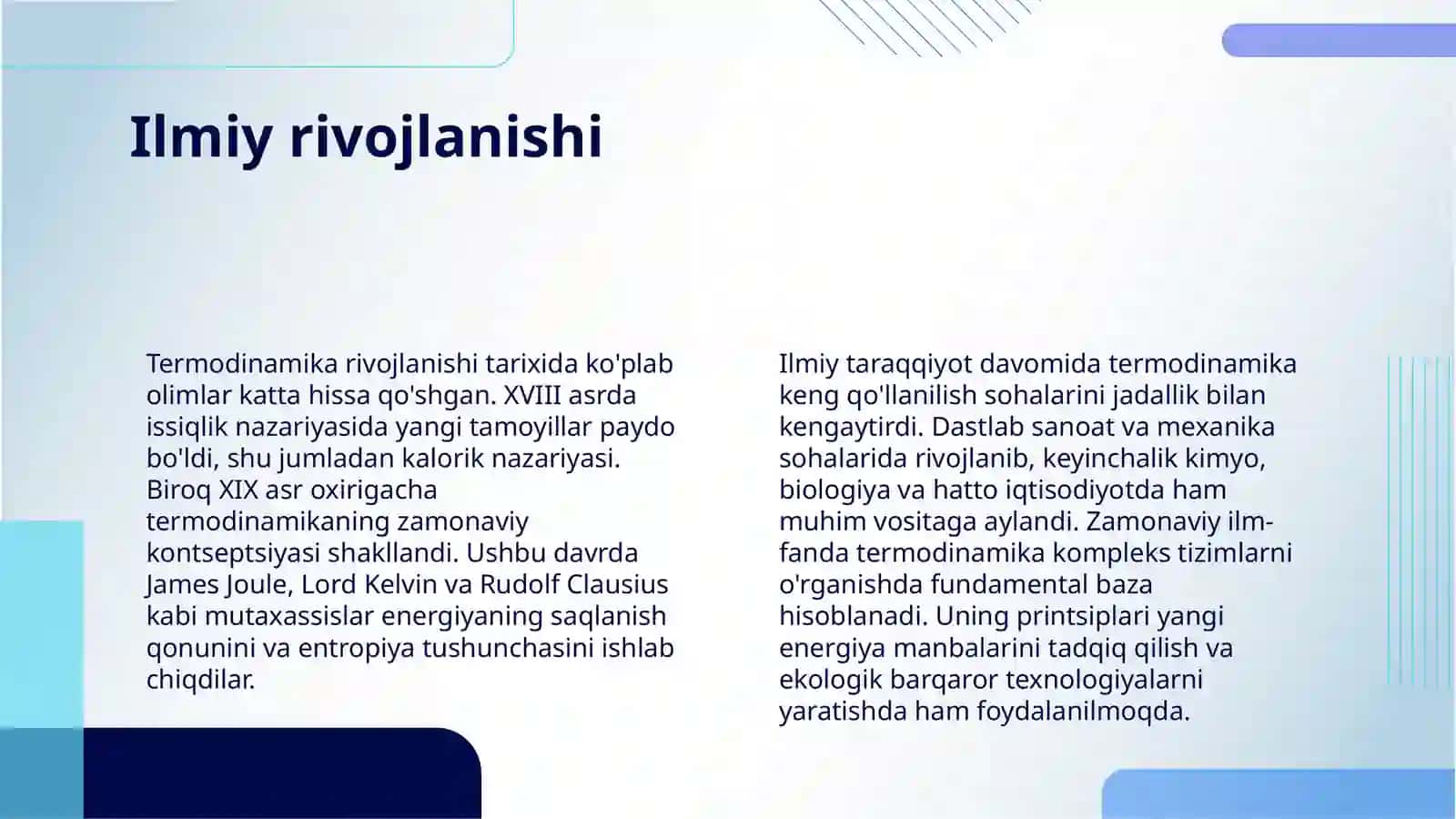 TERMODINAMIKANING ASOSIY TUSHUNCHALARI VA QONUNLARI 4