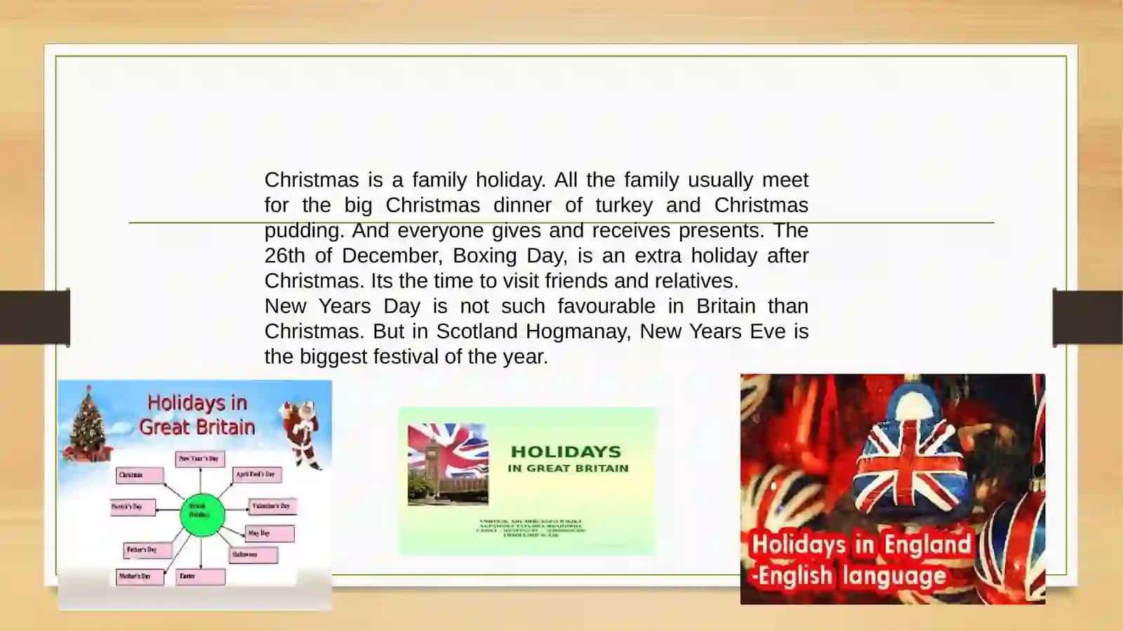 HOLIDAYS IN GREAT BRITAIN 4