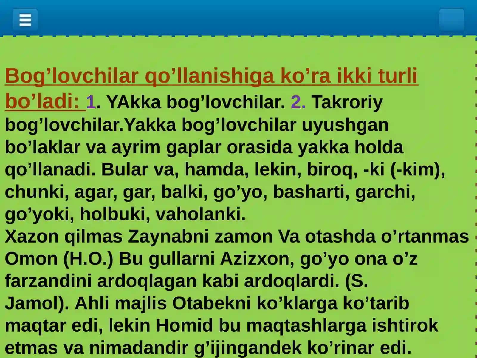 Ona tili fanidan MUSTAQIL ISHI 4
