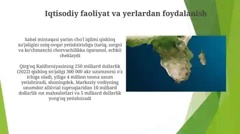 Materiklar tabiiy-geografik rayonlariga qiyosiy tavsif 4