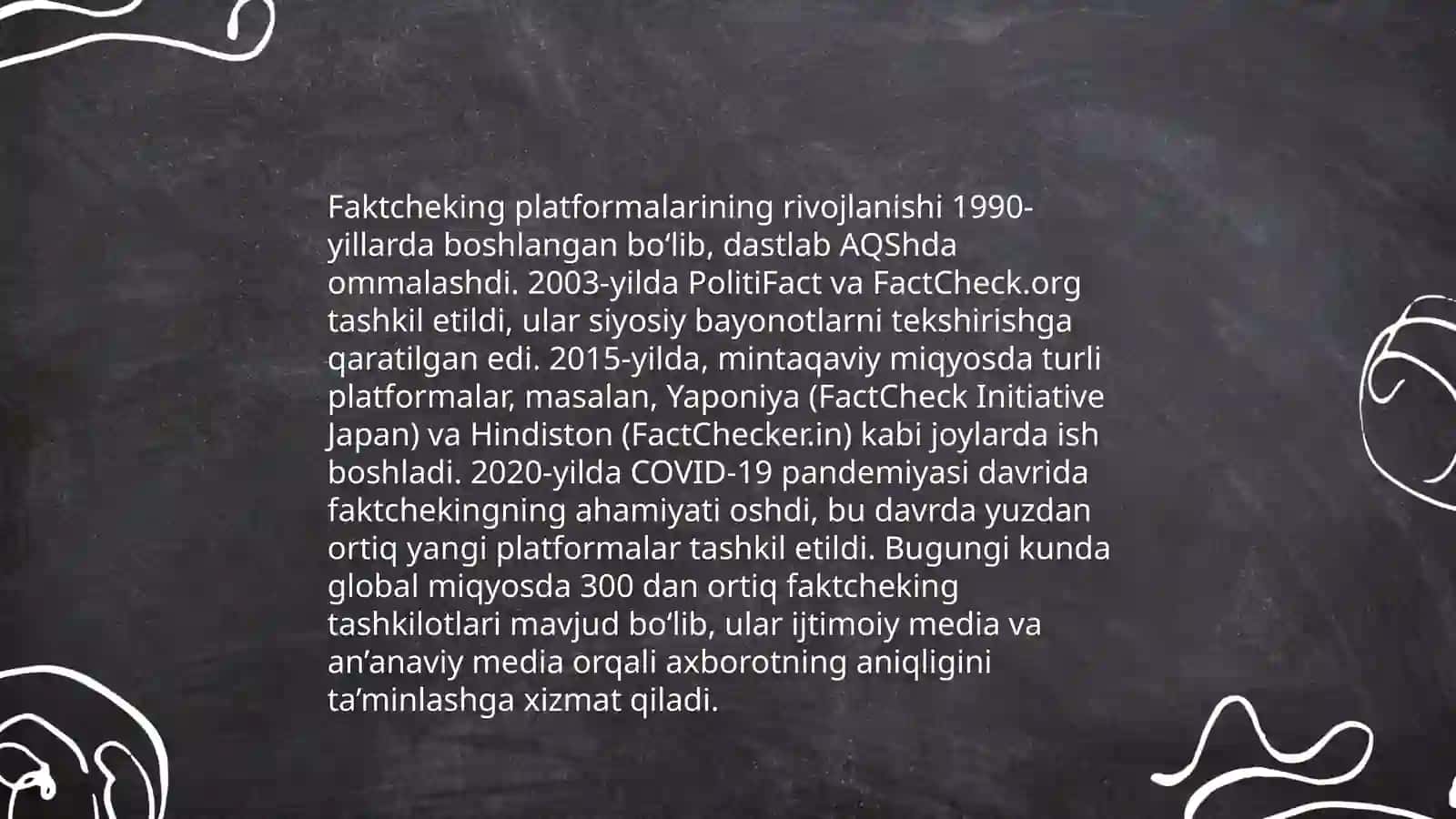 Global faktcheking platformalari va ulardan foydalanish 4