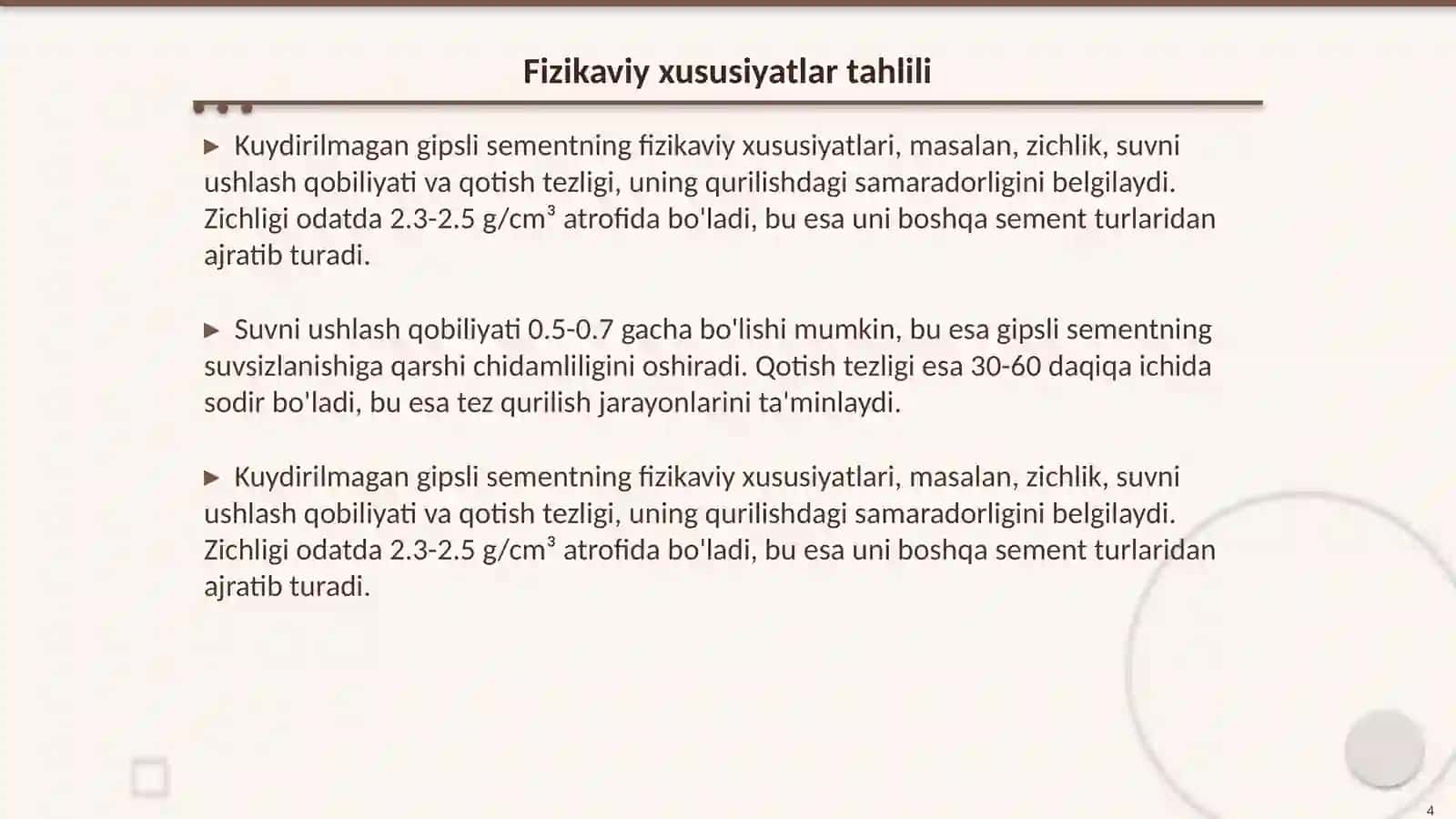 Kuydirilmagan gipsli sement 4