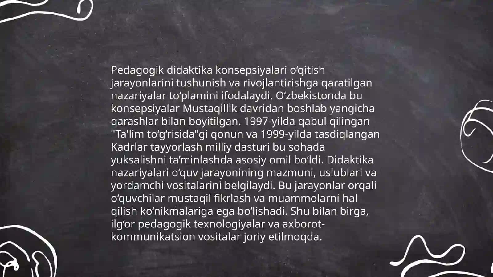 Ta'lim jarayonining nazariy asoslari 4