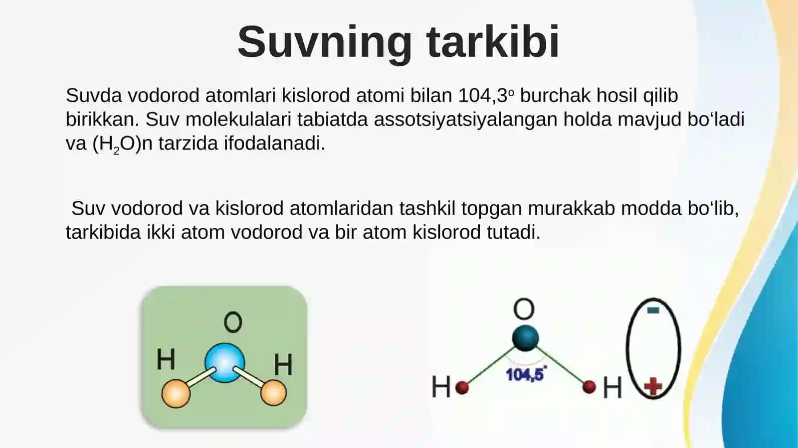 Suvning tabiatda tarqalishi, uning tirik organizimlar uchun ahamiyati. Ishlatilishi 4