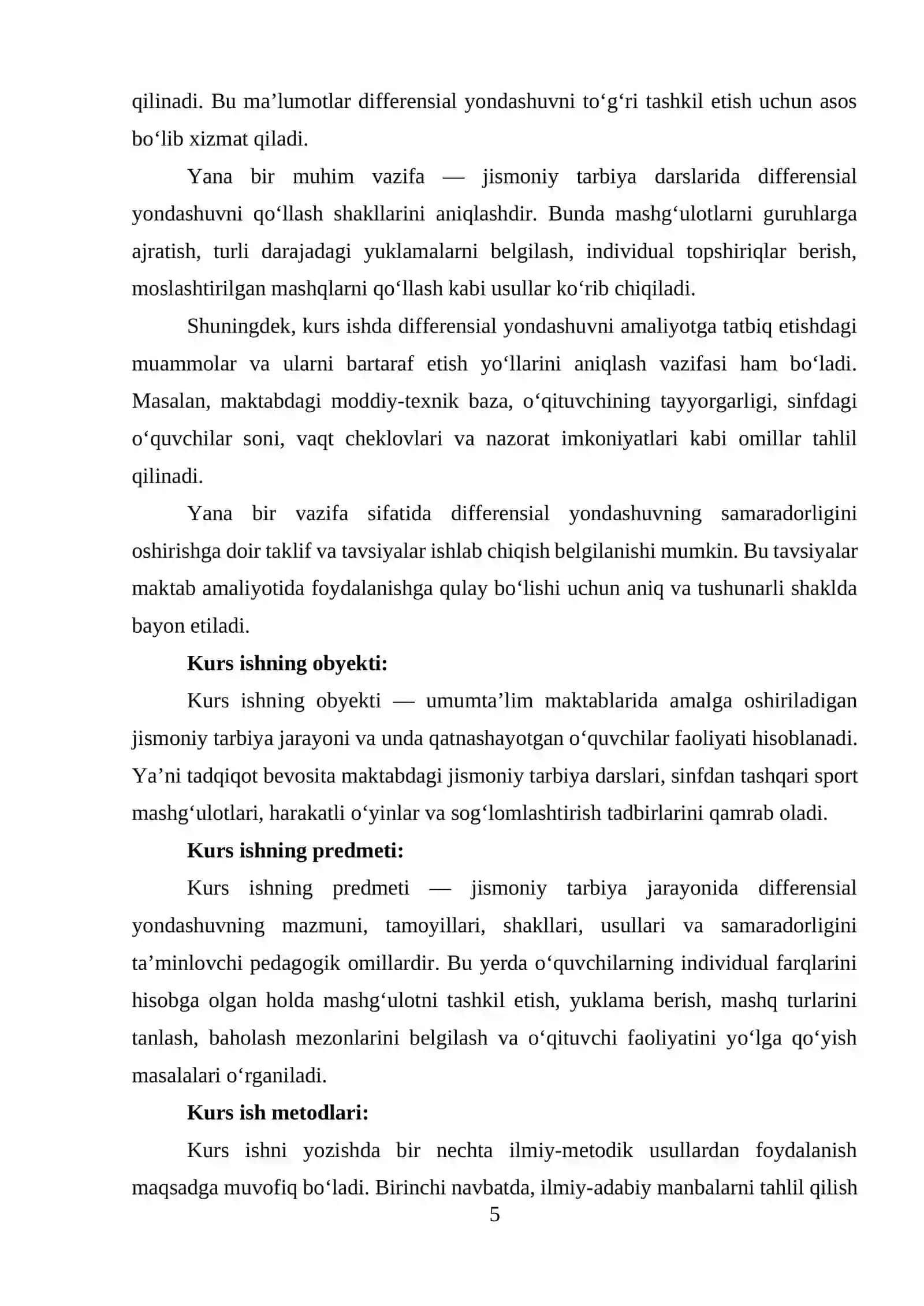 Jismoniy tarbiyada differensial yondashuvning o‘rni 4